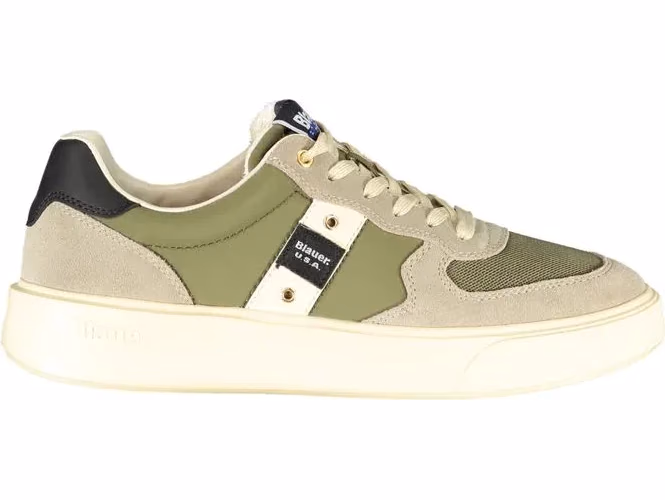 Blauer Green Leather Men Sneaker