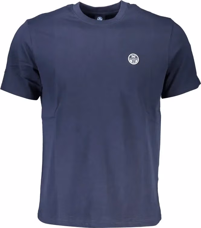 North Sails Blue Cotton Men T-Shirt