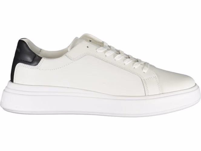 Calvin Klein Sleek White Sneakers with Contrast Accents