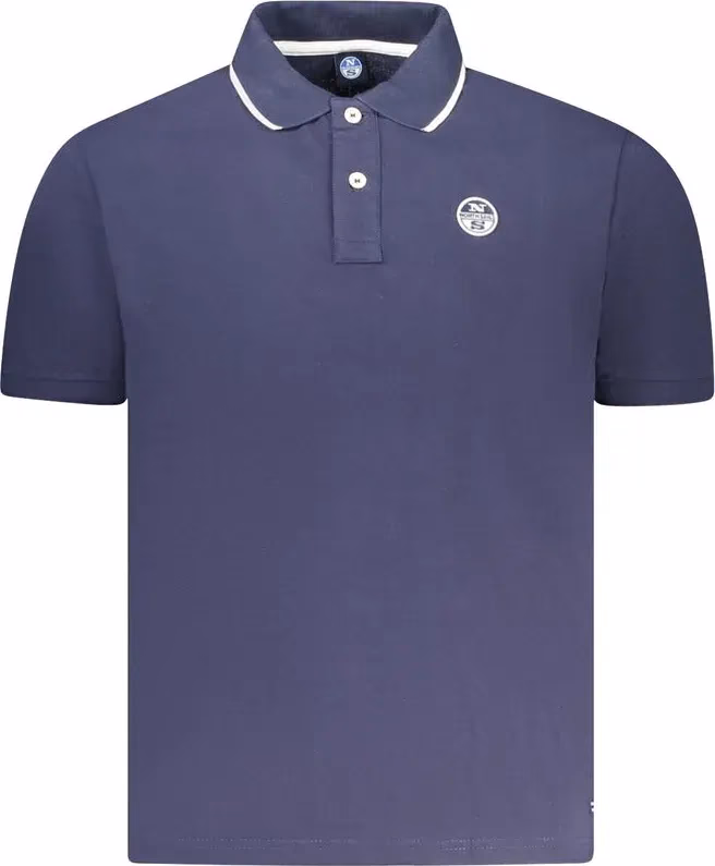 North Sails Blue Cotton Men Polo