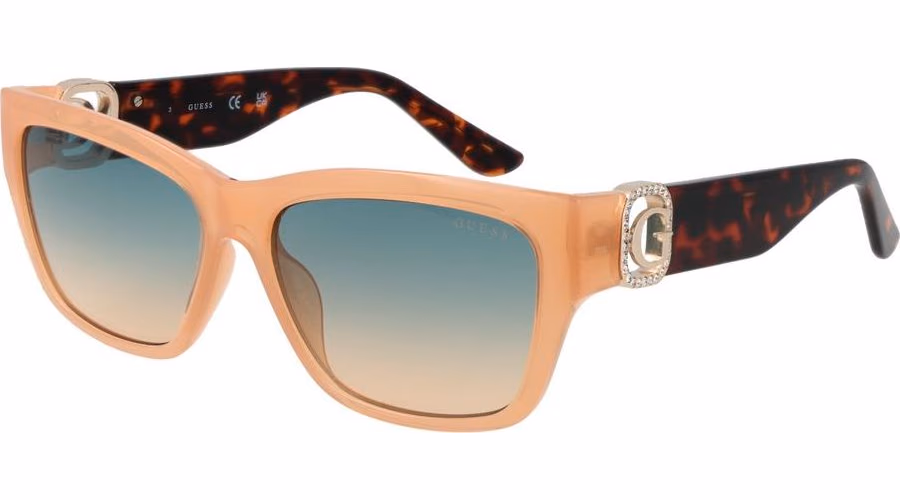 Guess Beige Stainless Steel Sunglasses