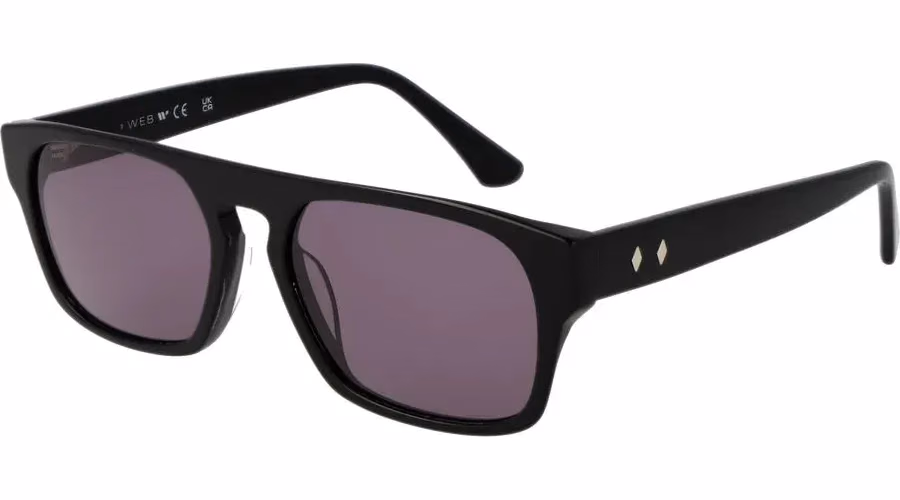 Web Black Acetate Sunglasses