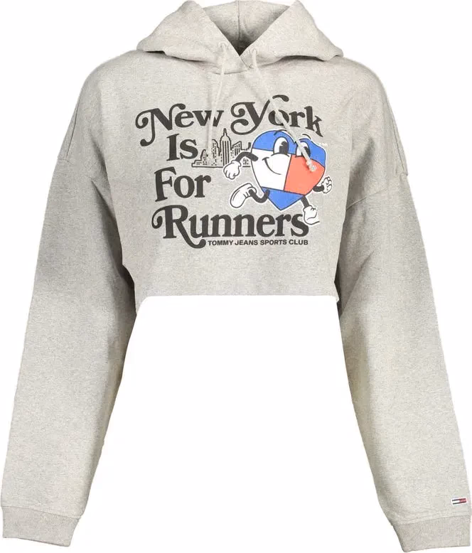 Tommy Hilfiger Grigio Cotton Women Sweatshirt