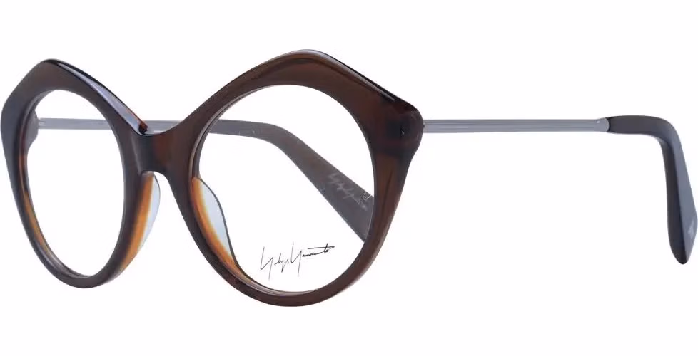 Yohji Yamamoto Brown Acetate Glasses (Frames)