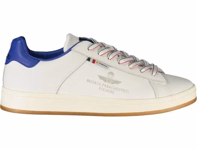 Esercito 1659 White Polyurethane Men Sneaker