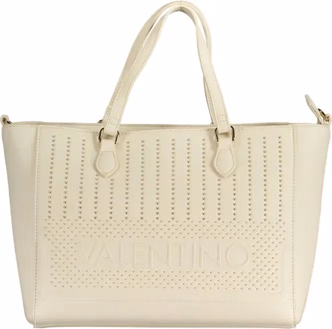 Mario Valentino White Polyurethane Womens Bag with Handles
