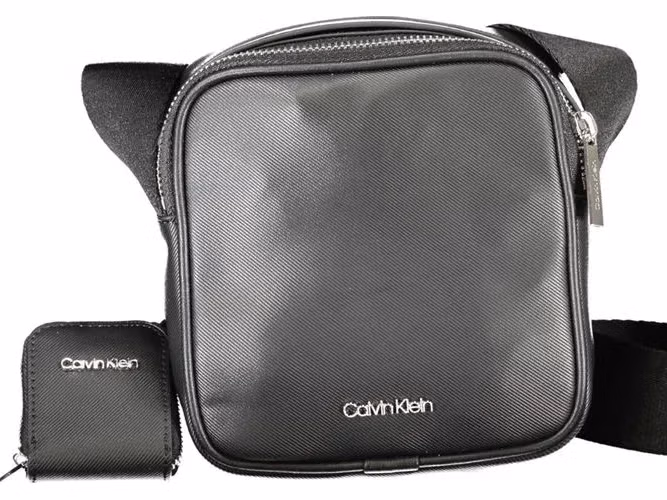 Calvin Klein Black Polyurethane Men Shoulder Bag