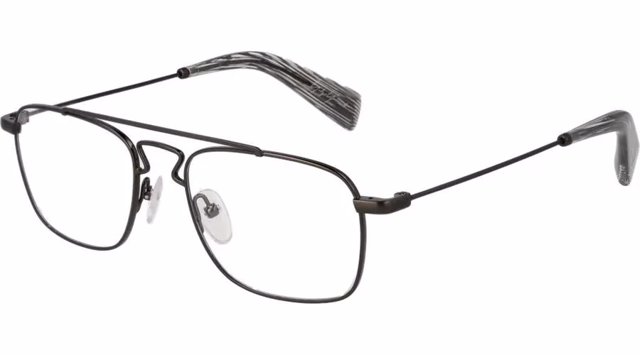 Yohji Yamamoto Gray Metal Glasses (Frames)