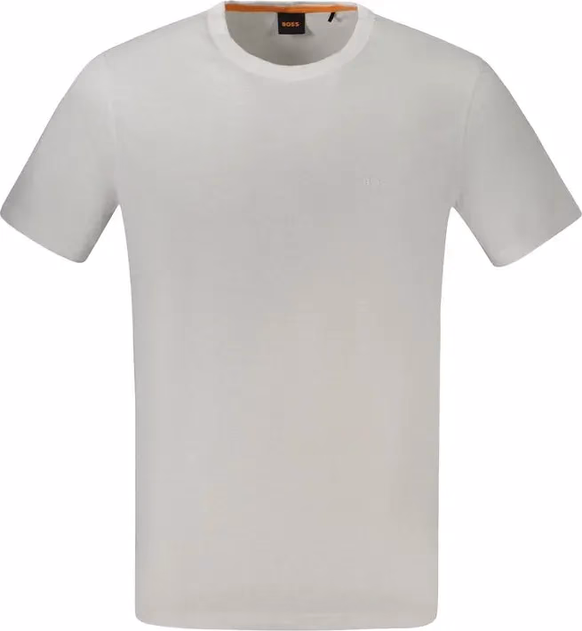Hugo Boss White Cotton Mens T-Shirt