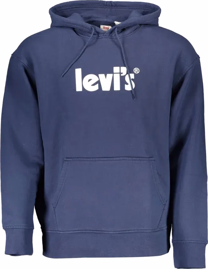 Levi's Blue Cotton Men Sweatshirt