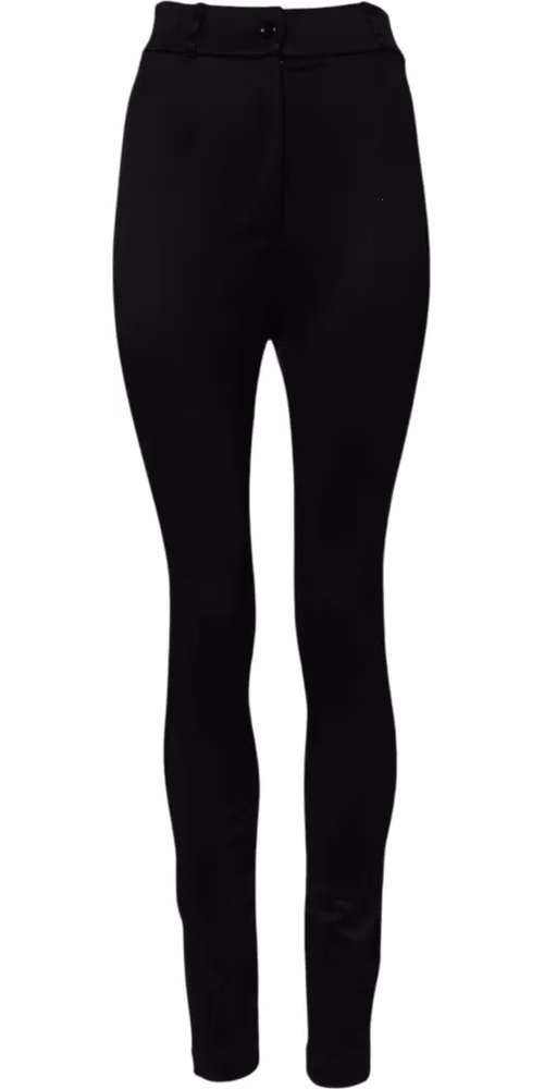 Dolce & Gabbana Black Nylon High Waist Skinny Leggings Pants