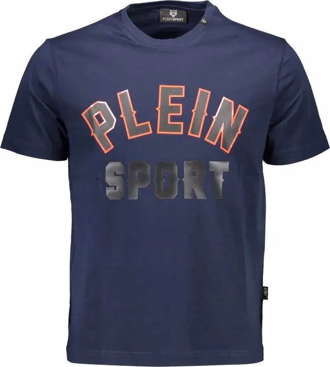 Plein Sport Blue Cotton Men T-Shirt
