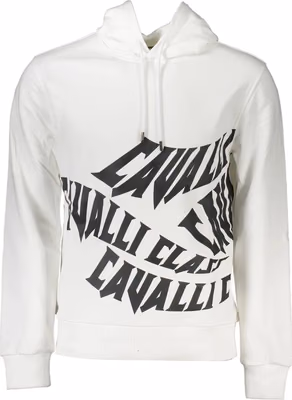 White Cotton Men Sweatshirt