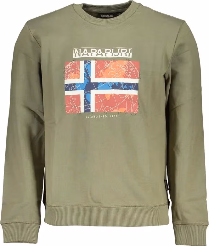Napapijri Verde Cotton Men's Sweatshirt