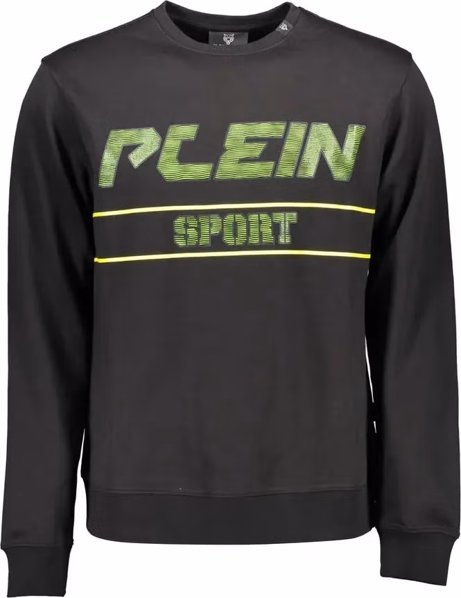 Plein Sport Black Cotton Men Sweater
