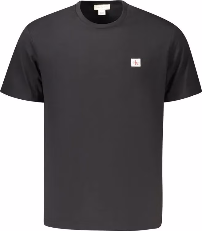 Calvin Klein Black Cotton Men T-Shirt