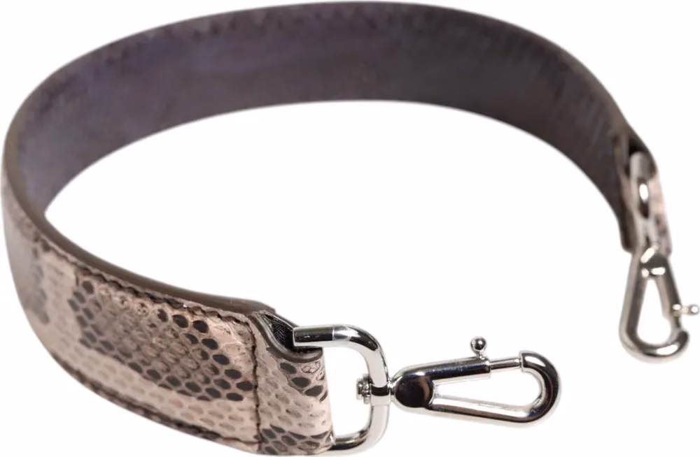 Dolce & Gabbana Beige Exotic Leather Handbag Accessory Shoulder Strap