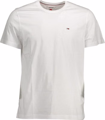 White Cotton Men's T-Shirt