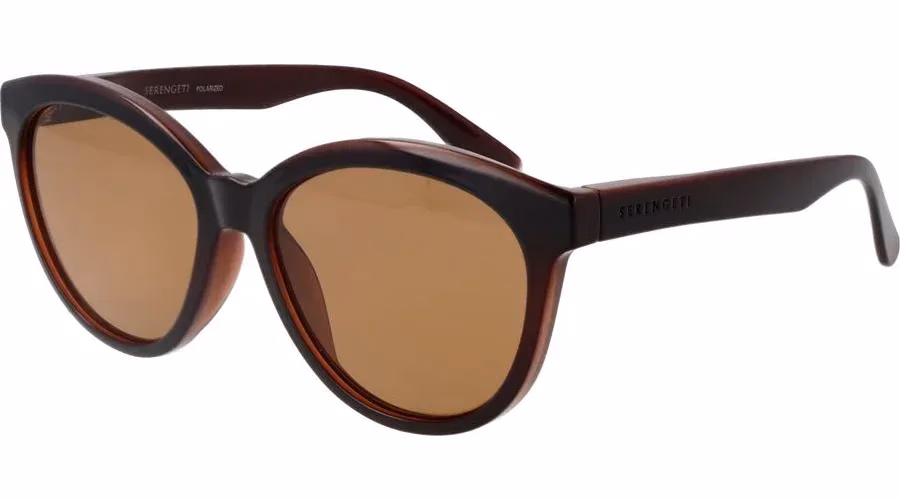 Serengeti Brown Plastic Sunglasses