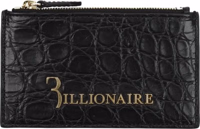 Black Crocodile Cardholder