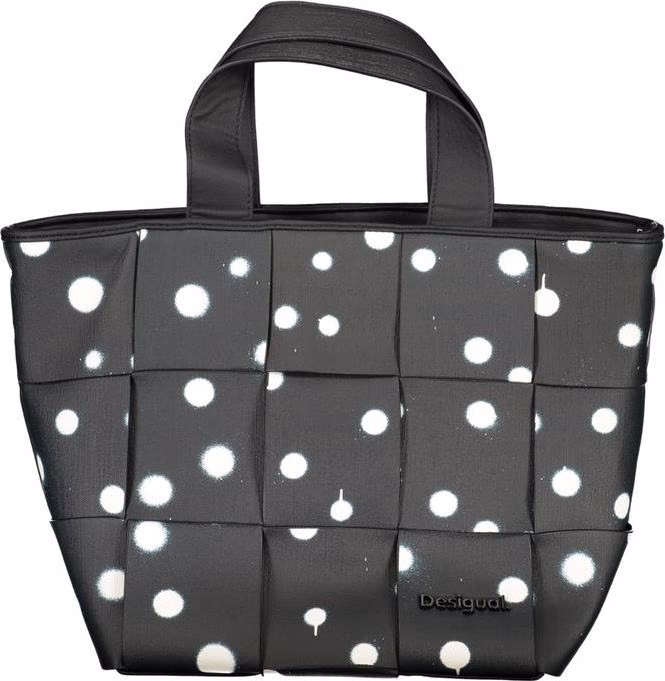 Desigual Nero Poliuretano Woman Shoulder Bag