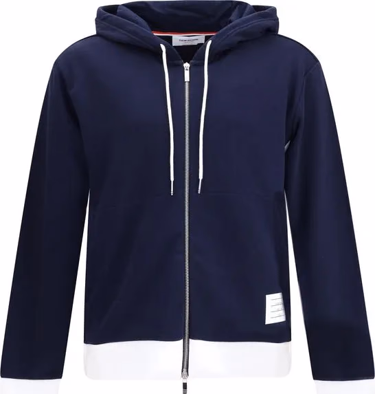 Thom Browne Blue Cotton Sweatshirt