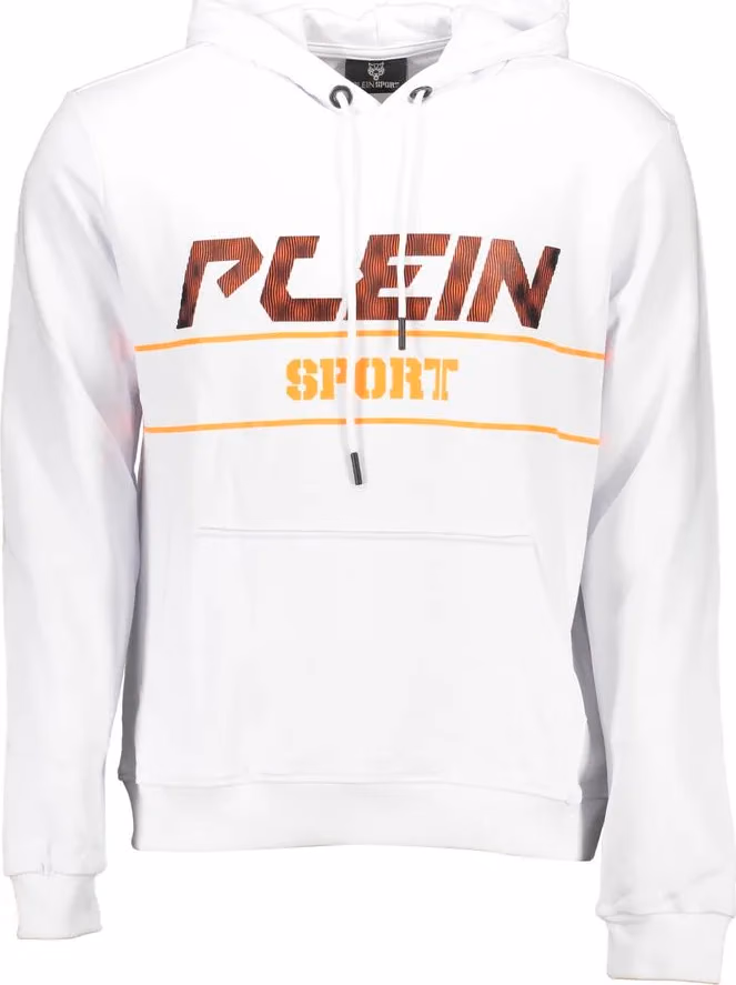 Plein Sport "Bianco Cotton Men Sweatshirt"
