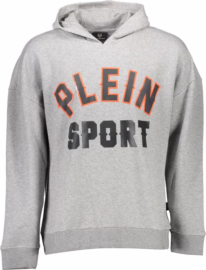Plein Sport Grigio Cotton Men Sweatshirt