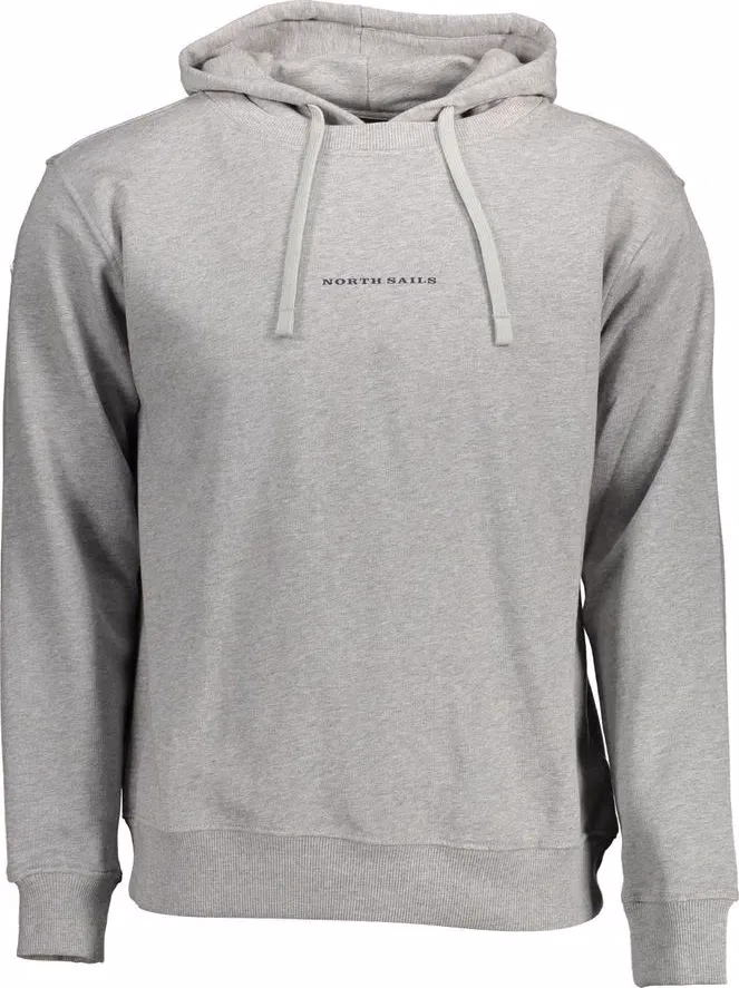 North Sails Grigio Cotton Men Sweatshirt