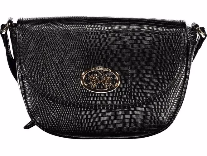 La Martina Black Polyurethane Women's Shoulder Bag