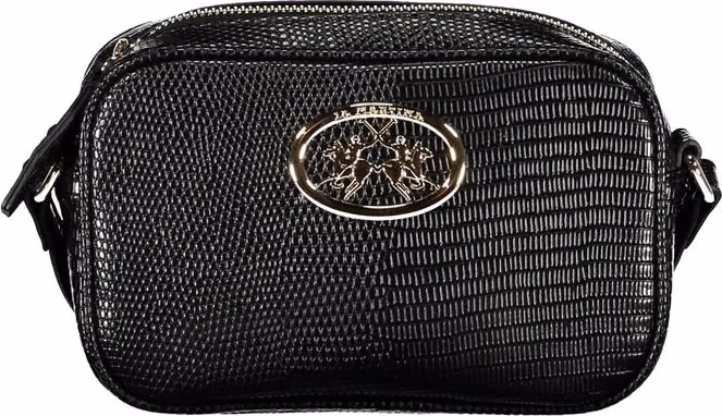 La Martina Black Polyurethane Women Handbag