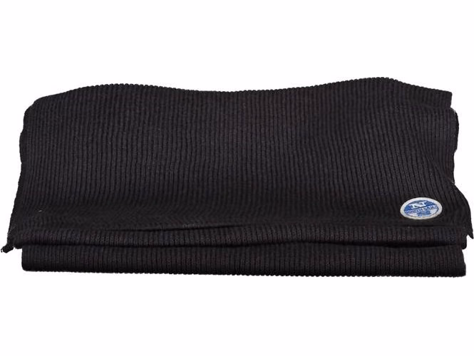 North Sails Black Cotton Men Scarf