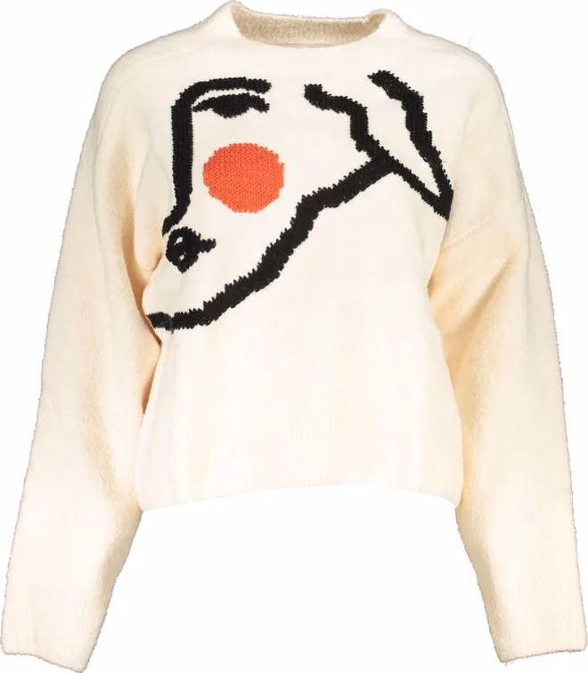 Desigual Bianco Acrylic Women's Sweater
