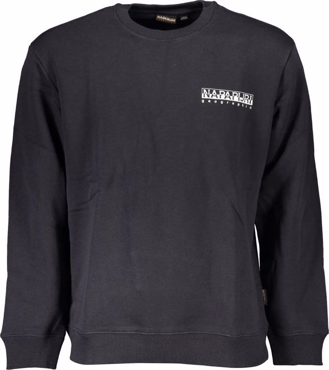 Napapijri Black Cotton Men Sweatshirt