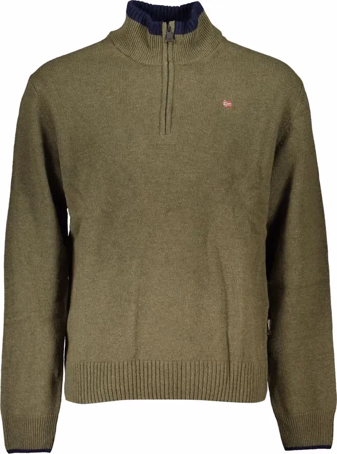 Napapijri Verde Tessuto Men Sweater