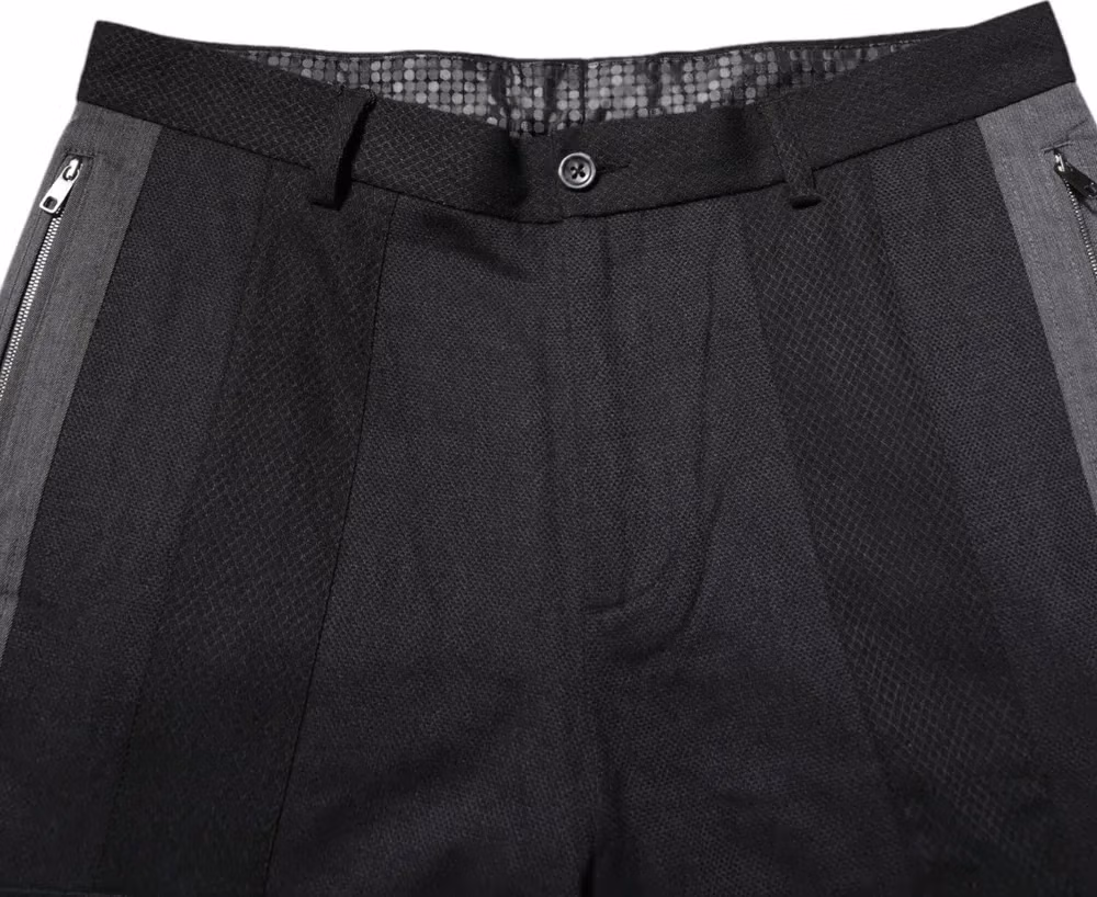 Dolce & Gabbana Black Gray Cotton Dress Formal Trouser Pants