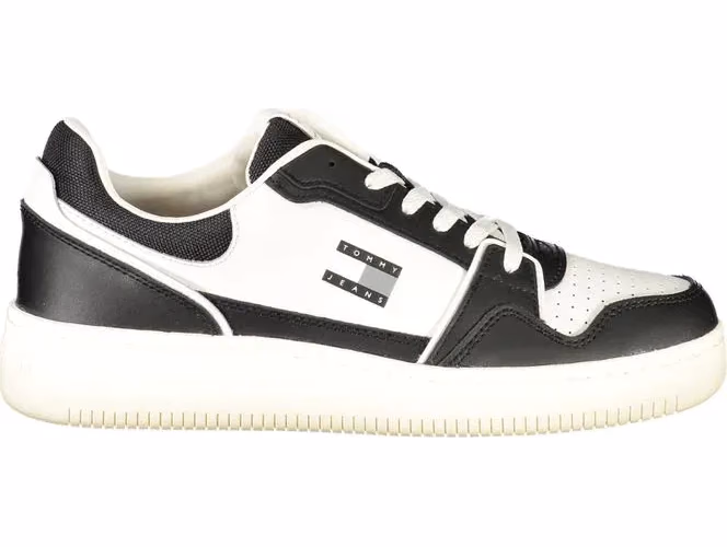 Tommy Hilfiger Black Polyurethane Men Sneaker