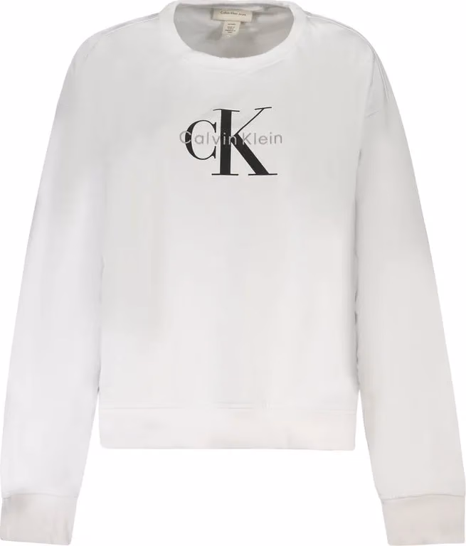 Calvin Klein White Cotton Women Sweatshirt