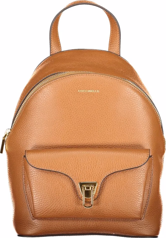 Coccinelle Marrone Leather Women Backpack