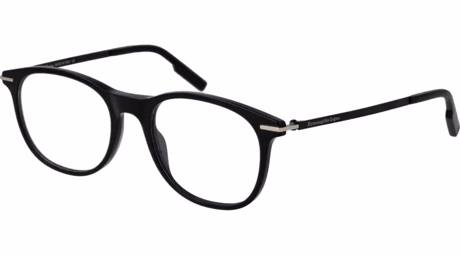 Ermenegildo Zegna Black Plastic Glasses (Frames)