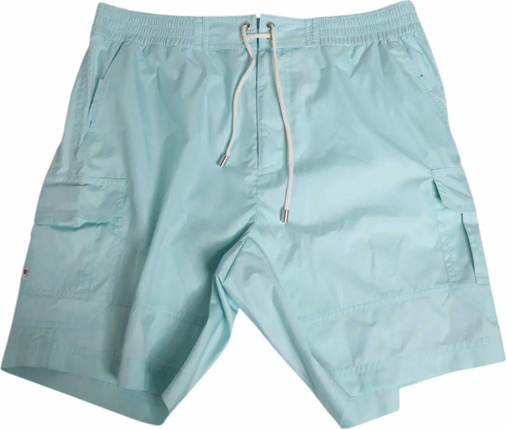 Dolce & Gabbana Aqua Blue Polyester Beachwear Men Shorts Swimwear