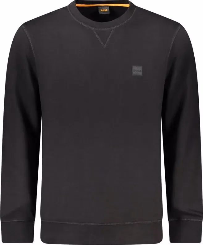 Hugo Boss Black Cotton Men Sweater