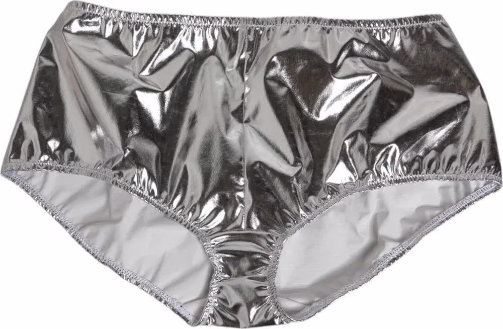 Dolce & Gabbana Silver Metallic High Waist Bikini Bottom Women  Underwear