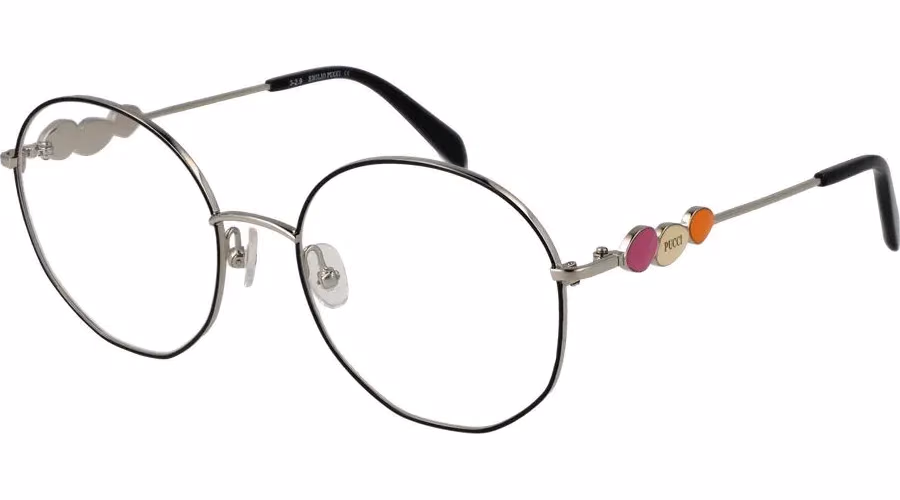 Emilio Pucci Black Metal Glasses (Frames)