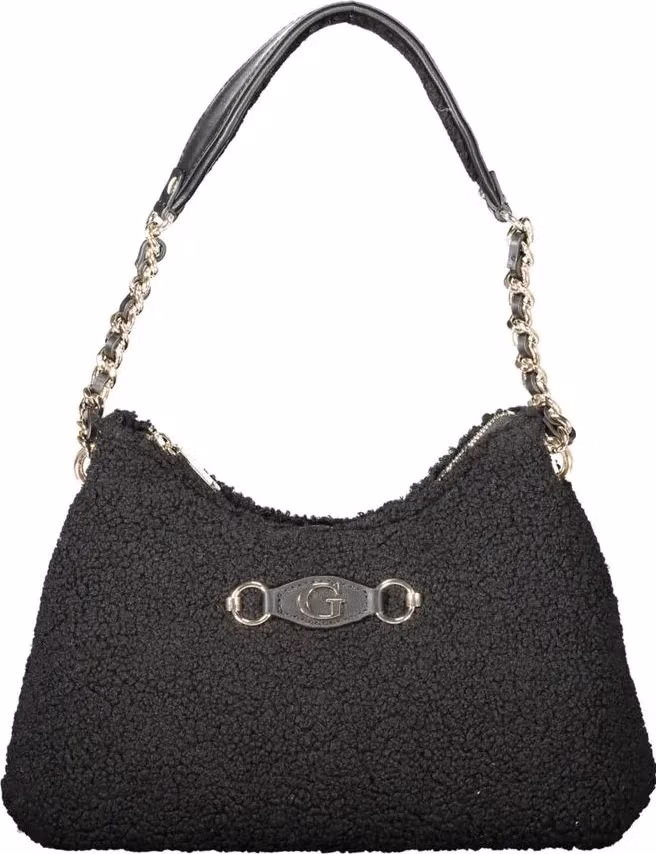 Guess Jeans Nero Polyester Women Handbag
