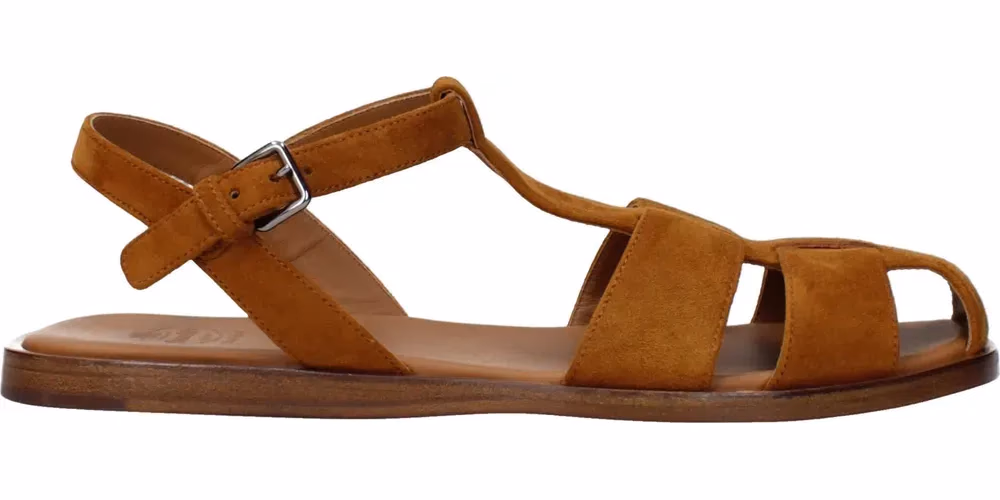 Church's Brown Leather Flat Sandals