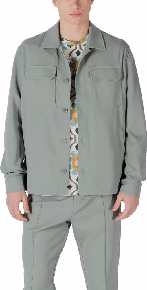 Antony Morato Bicolor Polyester Coat