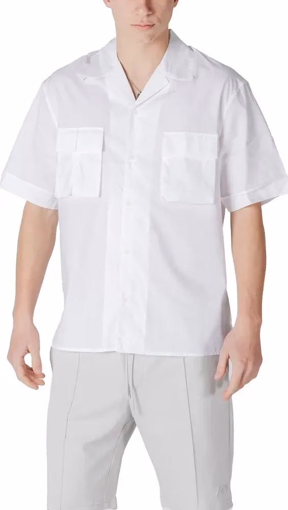 Antony Morato White Lyocell Shortsleeve Shirt