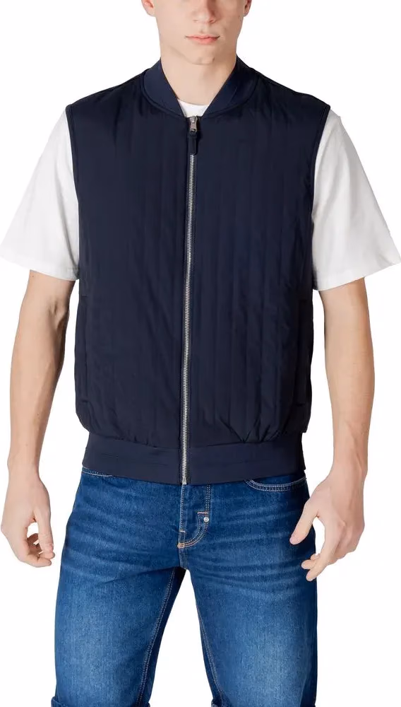 Antony Morato Blue Cotton Bomber