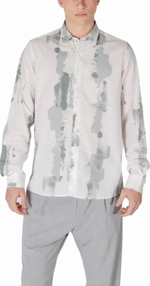Antony Morato Bicolor Viscose Pattern Shirt